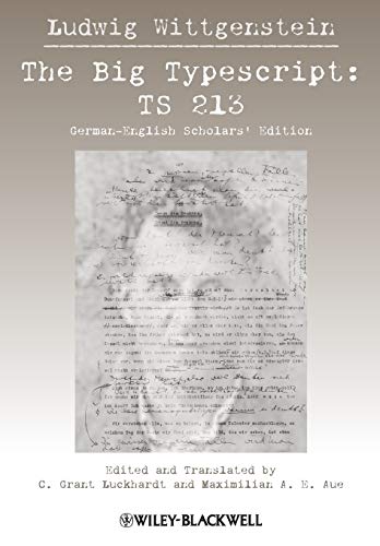 The Big Typescript: TS 213: German-English Scholars' Edition von Wiley-Blackwell